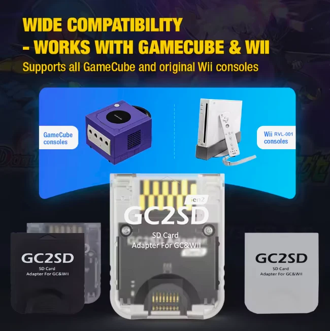GC2SD Adapter GEN 2 | 3 COLORS | Micro SD Card for GameCube Wii console | SD2SP2 - Image 2 of 4
