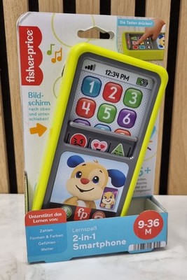 Fisher-Price Lernspaß 2-in-1 Smartphone HNL47 Baby Handy Lernspielzeug Emojis