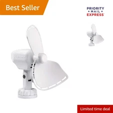 Whisper-Quiet 12V Fan with Shock-Absorbing Blades - Perfect for RVs & Camping