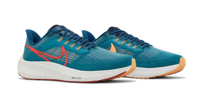Nike Air Zoom Pegasus 39 Blue Spruce Crimson Running Shoes DH4071-302 Mens Sizes