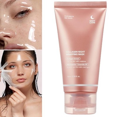 Korean Collagen Night Wrapping Peel Off Facial Mask Overnight Skin Repair Mask