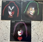 KISS  - Solo Albums  (Simmons, Criss, Stanley)  LP Vinyl & Poster - 1st Pressing