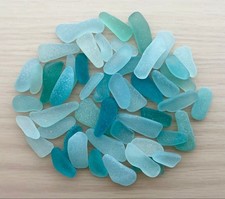 Genuine Sea Glass Surf-Tumbled From Japan long and thin shape