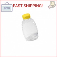 Little Giant Plastic Honey Jar Skep-Style Jar Honey Squeeze Bottle with Fli