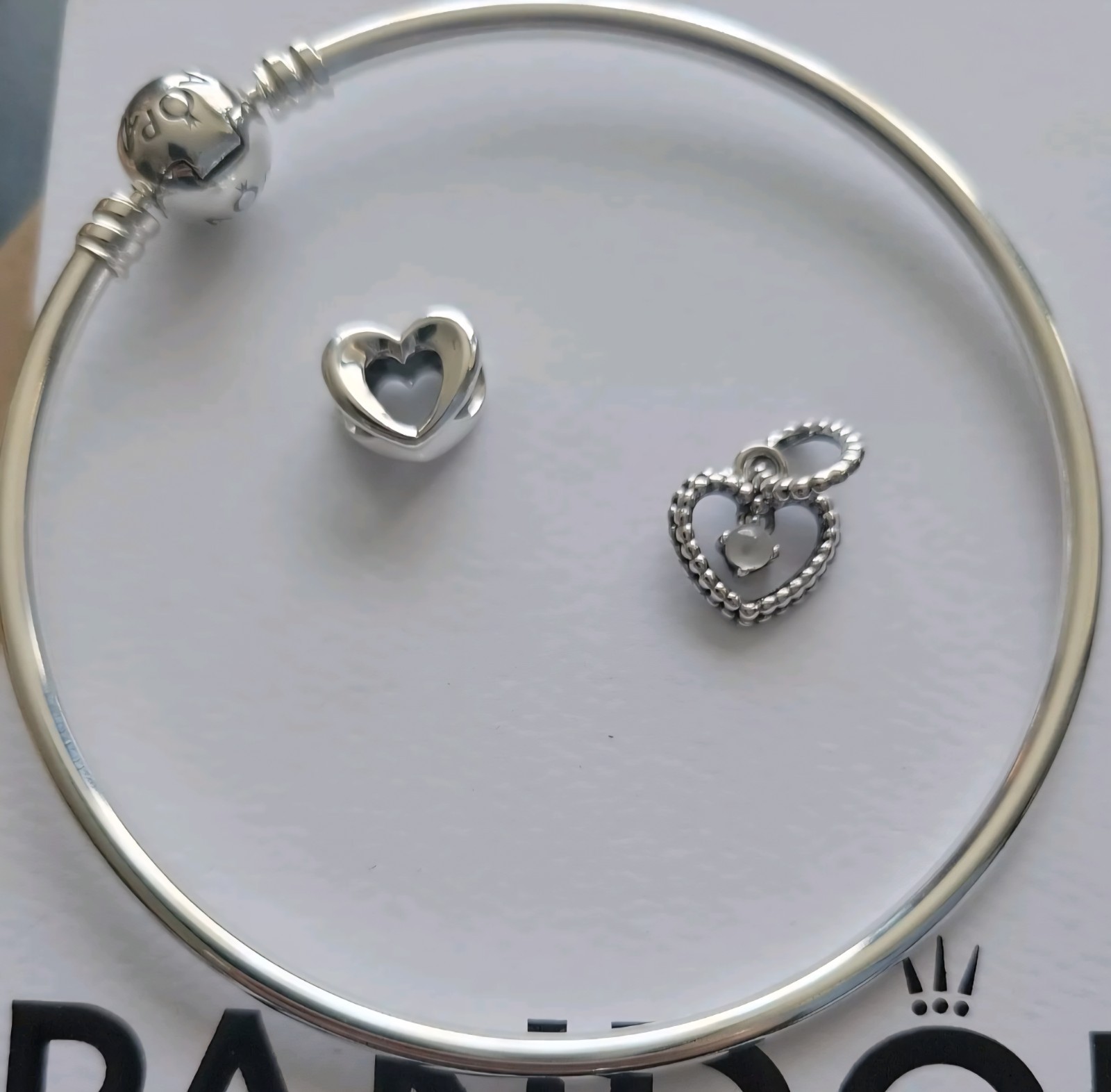 Pandora Bangle + 2 charms (OFFERS ARE WELCOMED)