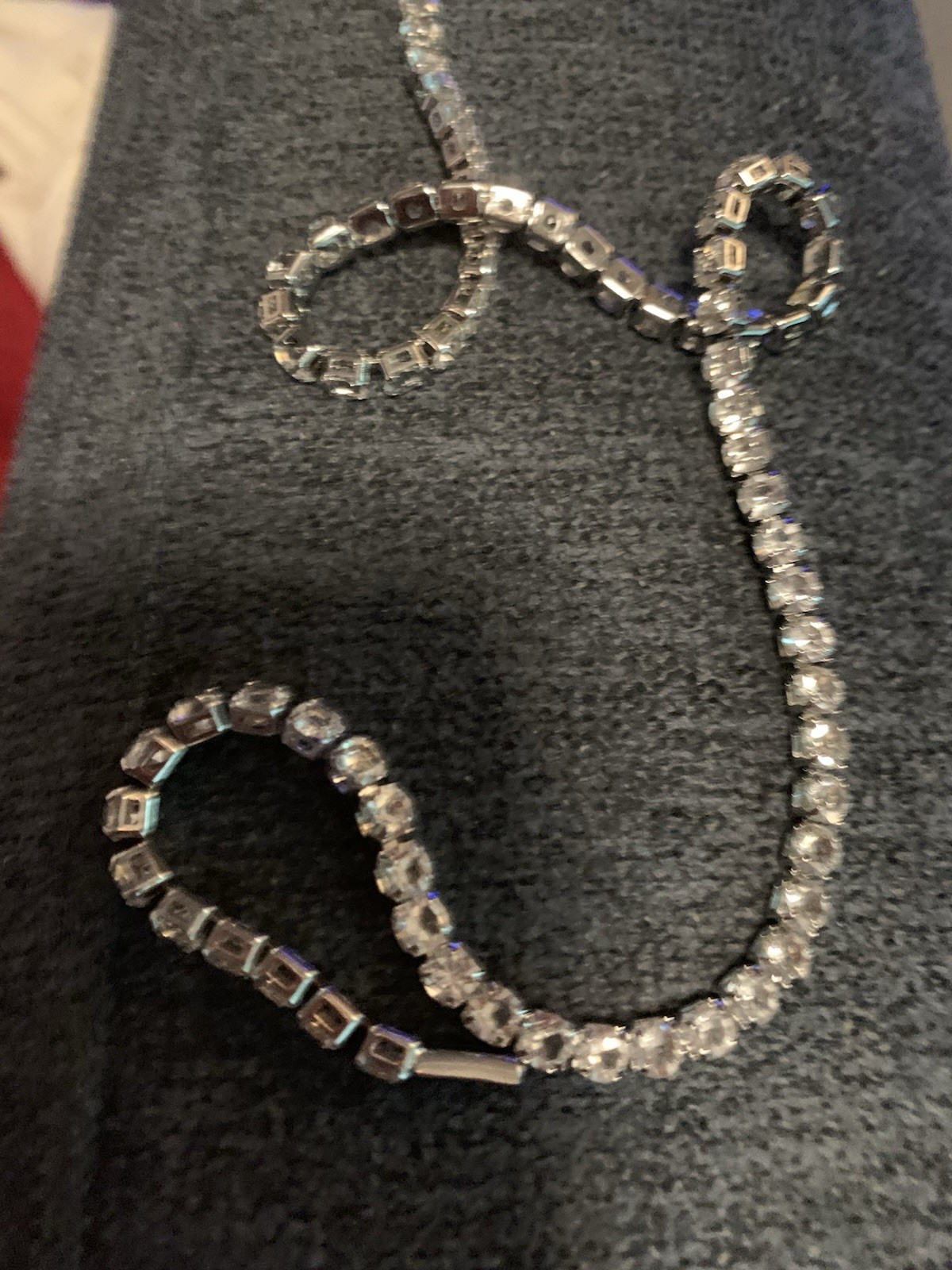 Crystal Tennis Necklace - 18 Inch Elegant Sparkling Jewelry-image