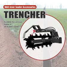 Free Shipping HUAYEE  Skid Steer Loader Trencher Attachment