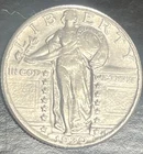 1930 Standing Liberty Quarter Almost Uncirculated AU Coin Nice Luster #41999