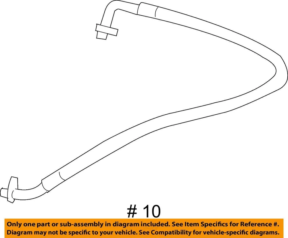 2003-2014 GMC CHEVROLET SAVANA 1500 EXPRESS 1500 HOSE ASM A/C CMPR 15867643 NEW - Image 3 of 3