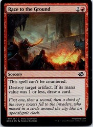 Raze to the Ground Foil - The Brothers' War MTG