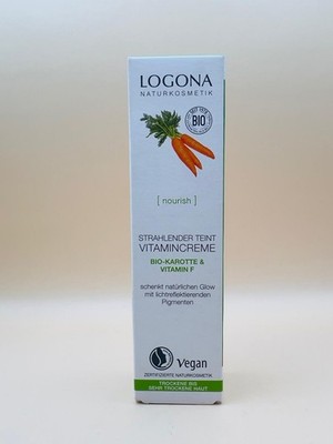 Logona Strahlender Teint Vitamincreme Bio-Karotte&Vitamin F30ml  MHD 07.27 *NEU*