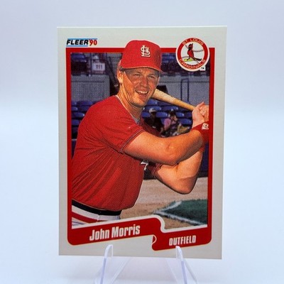 John Morris 1990 Fleer #254 St. Louis Cardinals Card Baseball MLB
