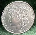 1878-CC $1 Morgan Dollar Almost Uncirculated Details Cleaned Free Shipping