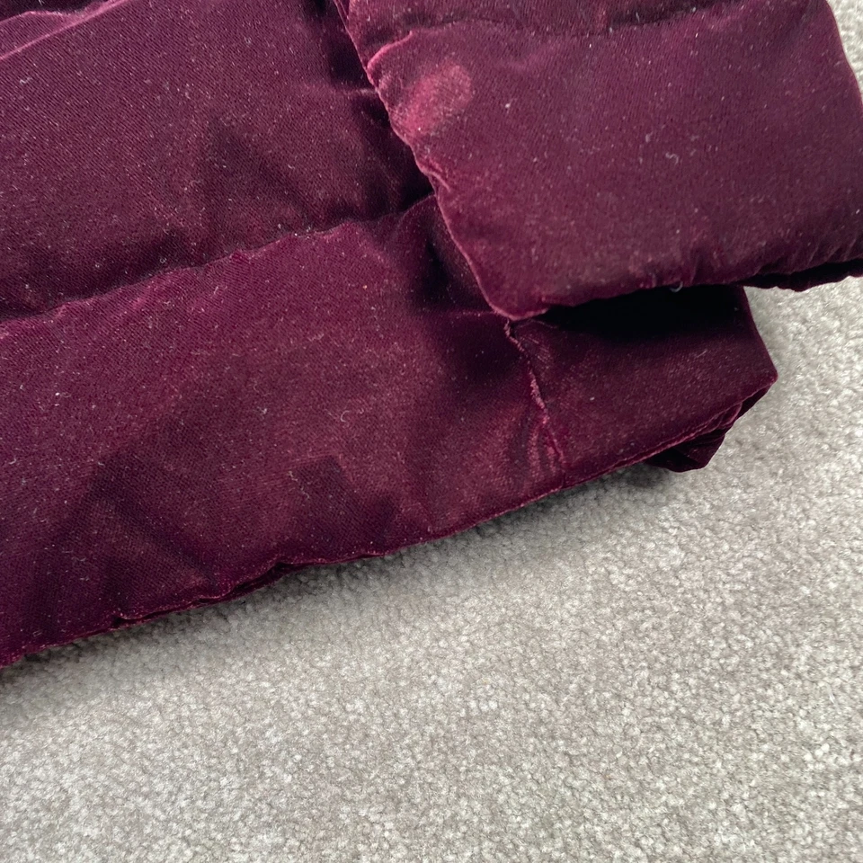 Chaqueta acolchada de terciopelo con cremallera completa BCB Generation manga larga para mujer talla S granate Foto 3 de 4