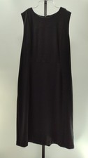 Quince Women Ultra-Stretch Ponte Sleeveless Dress Black Basic Sleeved XL