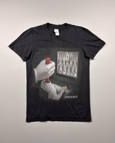 Vintage Black T-Shirt Muse Drones Size S
