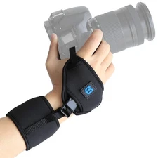 Soft Neoprene Portable Hand Grip Wrist Strap+1/4" Screw Plate For SLR / DSLR Cam