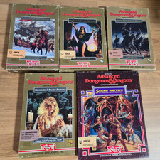 Advanced Dungeons Dragons Floppy Disk Game Lot for Amiga Untested with extras