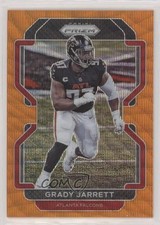 2021 Panini Prizm Orange Wave Prizm 15/60 Grady Jarrett #326 4w8