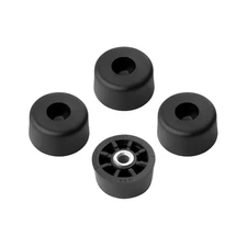 4 TALL ROUND RUBBER FEET .531 H x 1.062 D - TABLES CHAIRS, DESKS, BEDS - US MADE