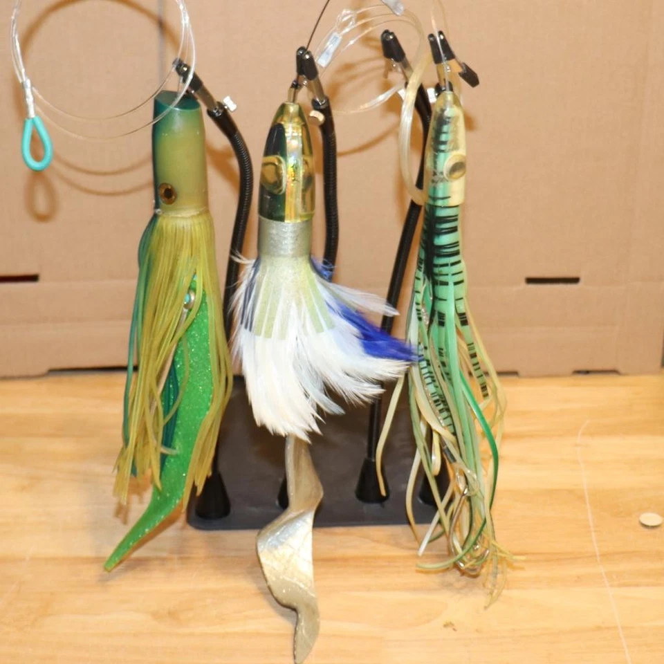 Lote 3 Iscas de Trolling Mono Rigged Big Game 7-10" Atum Wahoo Big Game Sevenstrand+ - Imagem 2 de 4