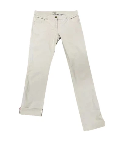 Pantalone donna Burberry beige taglia UK10 US8 ITA42*