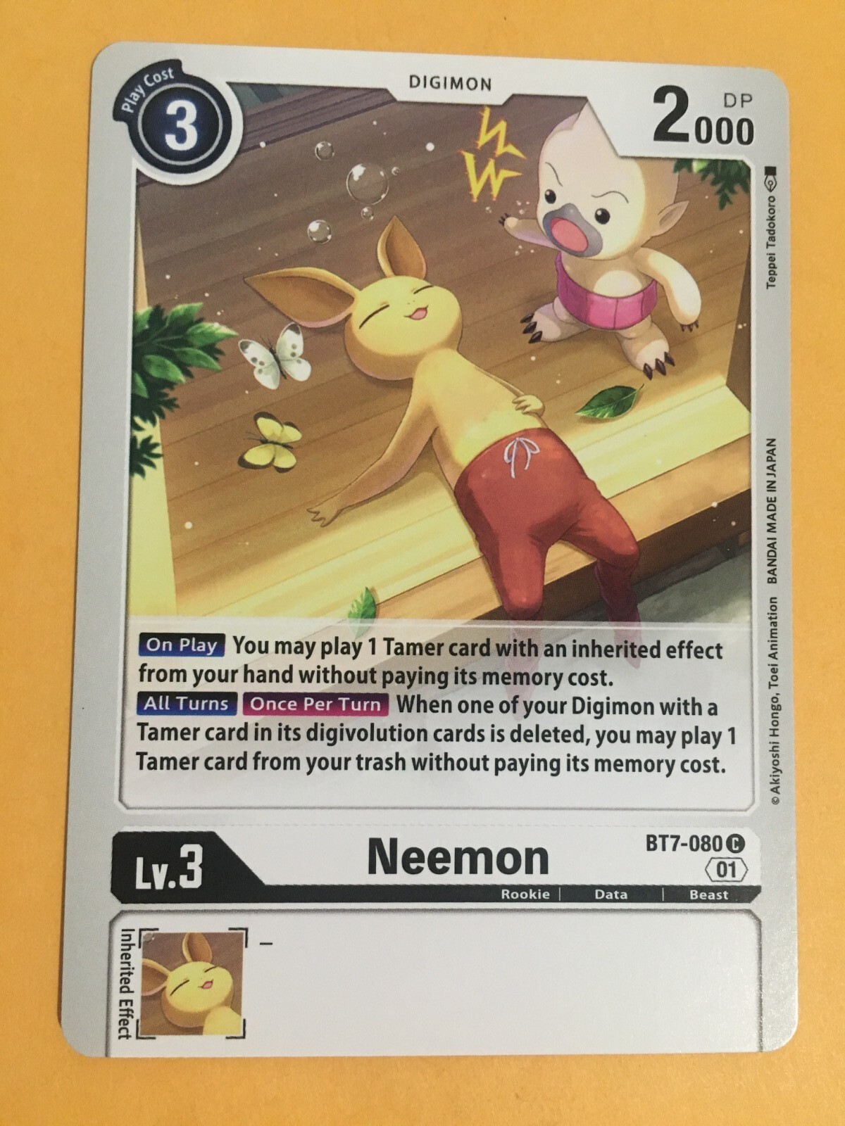 Neemon BT7-080 C Digimon CCG | Next Adventure Near Mint English