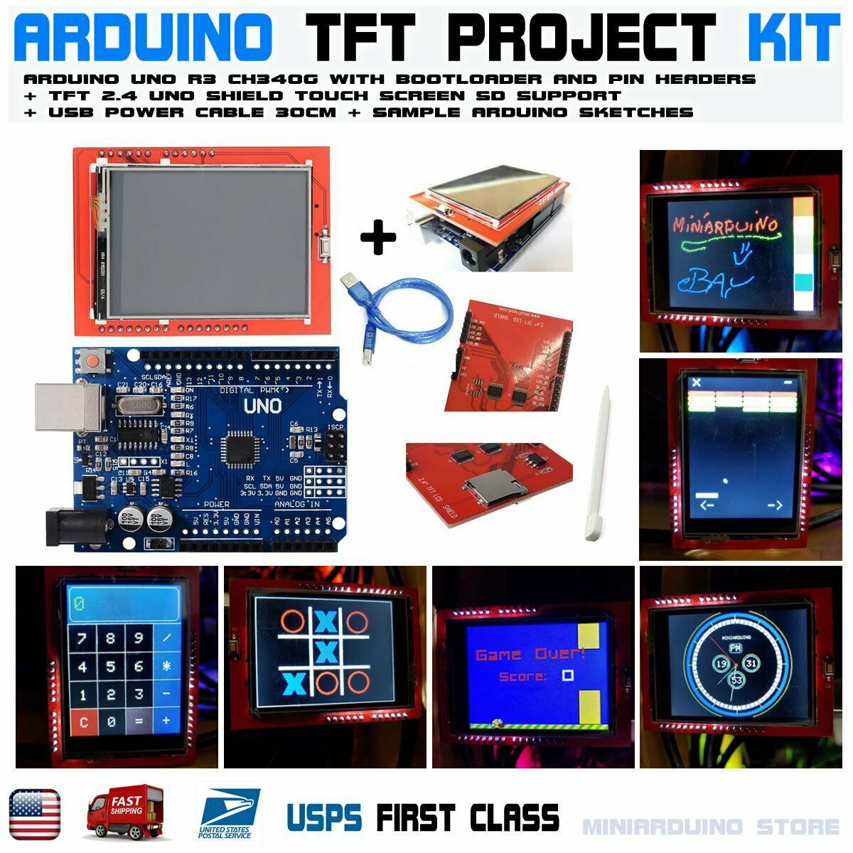 2.4 tft lcd shield examples brands