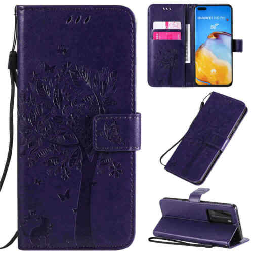 For Huawei P40 Lite P30 P20 Pro Magnetic Flip Wallet Stand Leather Case Cover - Picture 39 of 40