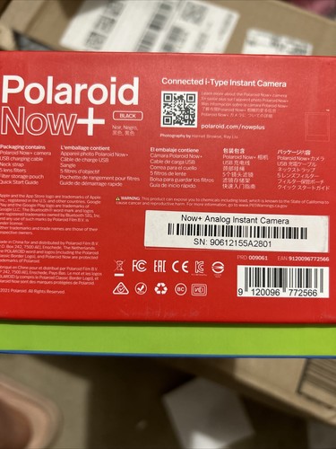 NEW! Polaroid Now+ Black (9061) - Bluetooth Connected I-Type Instant Film Camera - Picture 5 of 5