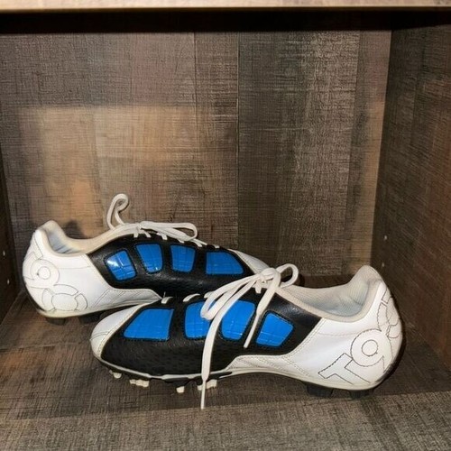 Nike T90 Stollenschuhe - Größe Jugend 4,5 VINTAGE!!Weiß,Schwarz & Blau - Bild 7 von 13