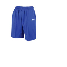 35.00 TYR Male Warm-Up Shorts, Royal Blue, M