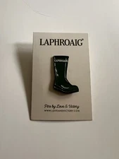 Laphroaig Distillery Green Boot Enamel Pin, Islay Single Malt Scotch
