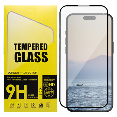 Displayschutzfolie aus Gehärtetem Glas für iPhone 15 Pro   Temperglas 9H