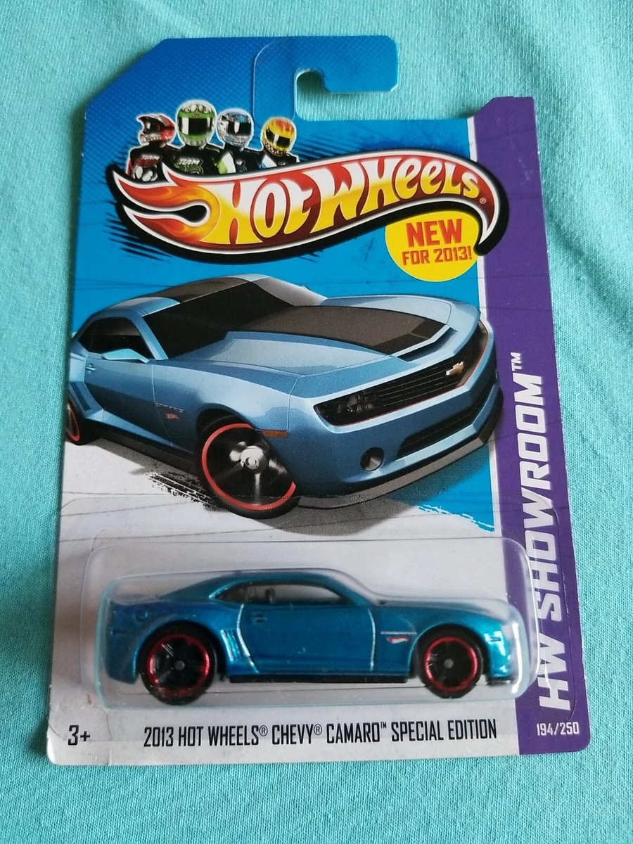 2013 Hot Wheels CHEVY CAMARO SPECIAL Blue 194/250 LITTLE BEND Garage