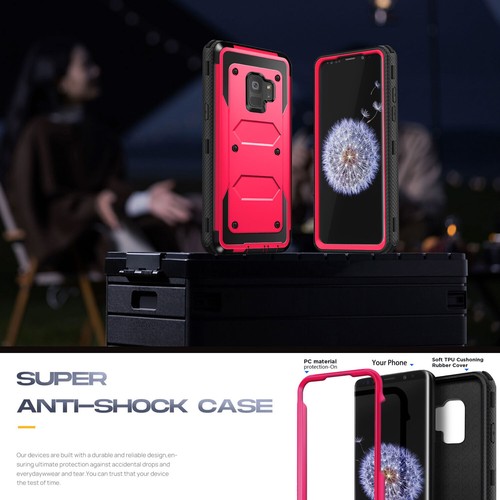 Für Samsung Galaxy S9 / S9 Plus Hülle Stoßfest Robust Handyhülle / Hartglas - Bild 49 von 64