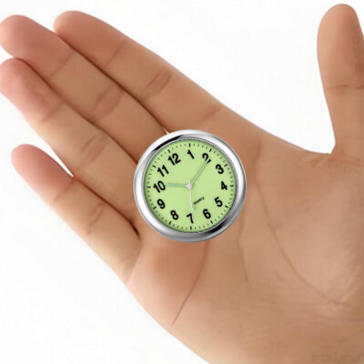 Mini Car Dashboard Clock Self-Adhesive Watch Accessories For Vehicle Truck Boat