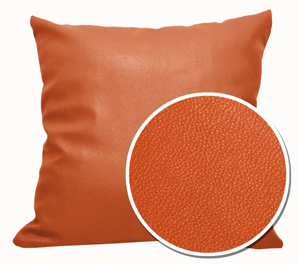 Pb317a Orange-Brown Faux Leather Skin PU Cushion Cover/Pillow Case *Custom  Size*