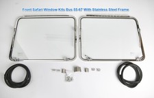Splitscreen safari window kit stainless Steel safari windscreen window kit T1
