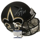DREW BREES NEW ORLEANS SAINTS SIGNED AUTO FULL SIZE AMP HELMET BECKETT BAS COA