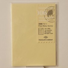 Traveler's Company Free Diary Blank Monthly Passport Size 006, Lot of 5