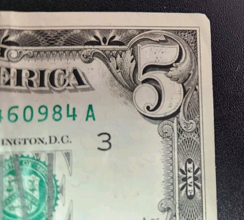 1985 $5 Five Dollar Bill - Picture 6 of 18