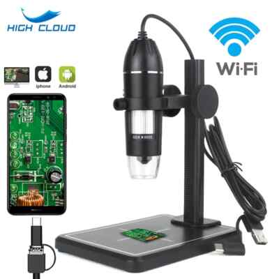 USB Digital Microscope 1000X 1600X 8 LEDs 2MP Electronic Microscope Endoscope