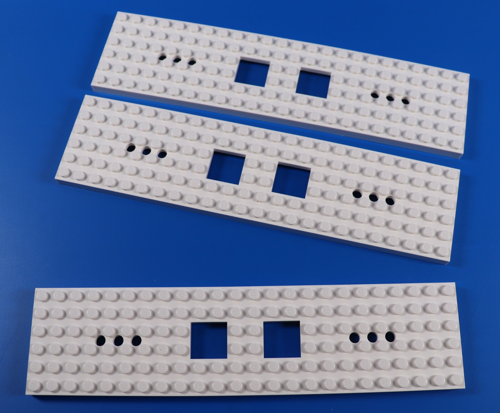 Конструктор LEGO 6x24 Айзенбан-Цуг-Лок- Фургон Platte weiß / 3 Stück