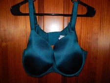 JOYSPUN PLUNGE DARK TEAL BRA, UNDERWIRE, MEDIUM LINING, SIZE 42 D