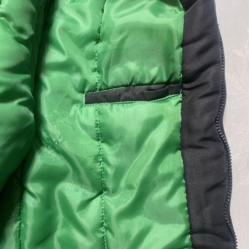 Chaqueta de bombardero acolchada con capucha Y2K Boston Celtics NBA talla L-G11 ropa - Imagen 11 de 13