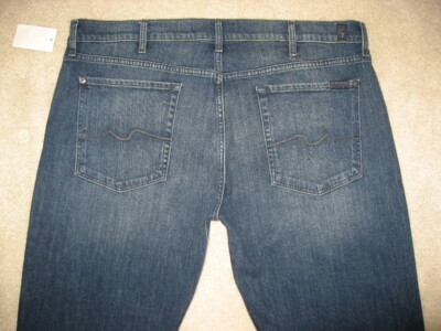 NEW 7 FOR ALL MANKIND Mens Standard Straight Leg Stretch