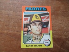 1975 TOPPS LARRY HARDY #112 ROOKIE CARD PADRES HIGH GRADE LOOKS PACK FRESH. rookie card picture