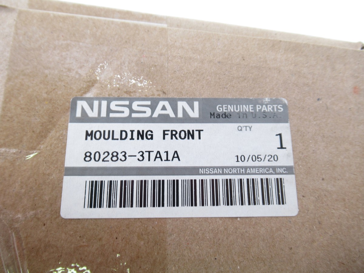 Genuine OEM Nissan 80283-3TA1A Driver LH Front Upper Sash Molding