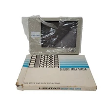 LENTAR Daylight Table Screen w/ Original Box GAF Photo Movie & Slider Projectors